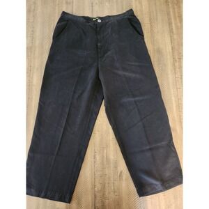 VTG Pulp Pants Womens Sz 8 Black‎ 100% Modal/Junlon Made In USA